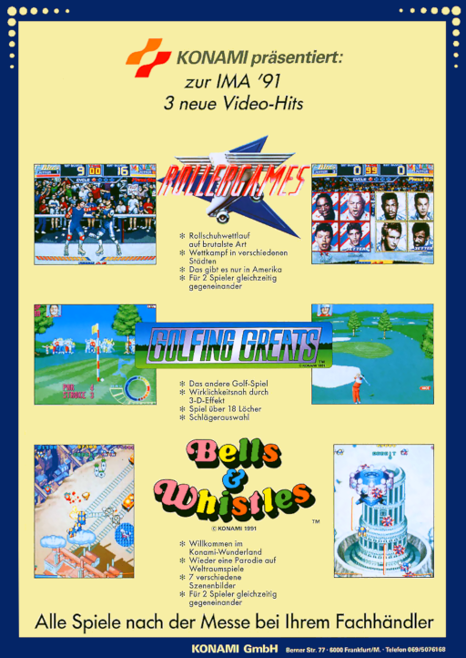 Bells & Whistles (World, version L) Arcade Game Cover